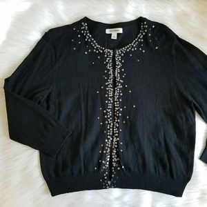 Isaac Mizrahi for Target sequins cardigan black